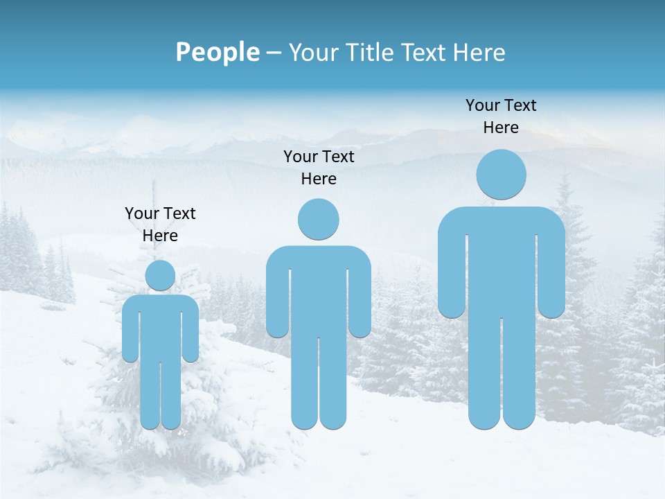 Frozen Snow Hoarfrost PowerPoint Template