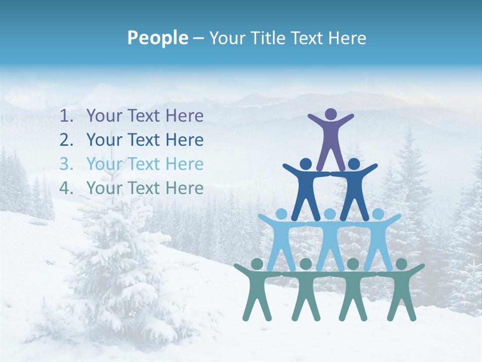Frozen Snow Hoarfrost PowerPoint Template