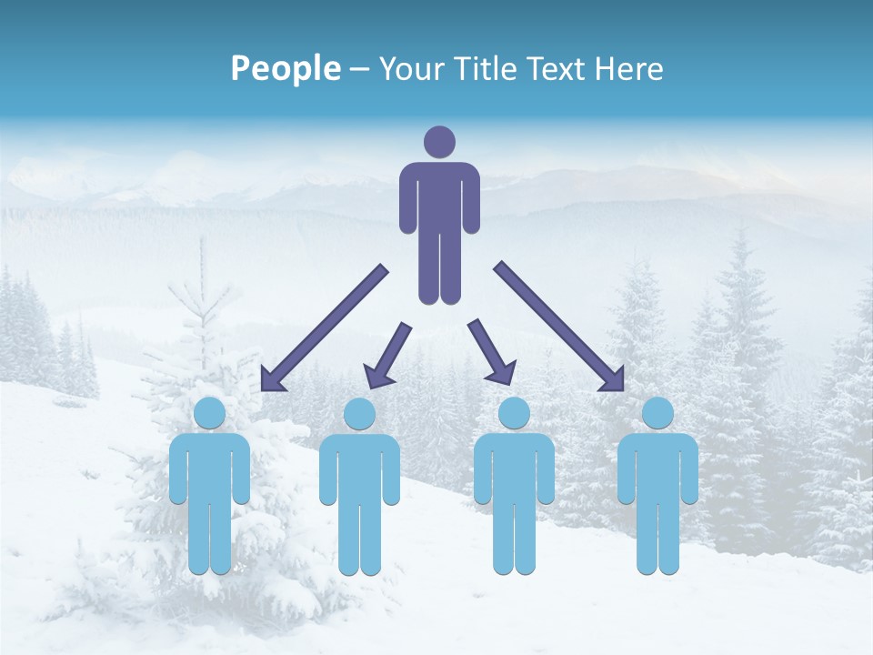 Frozen Snow Hoarfrost PowerPoint Template