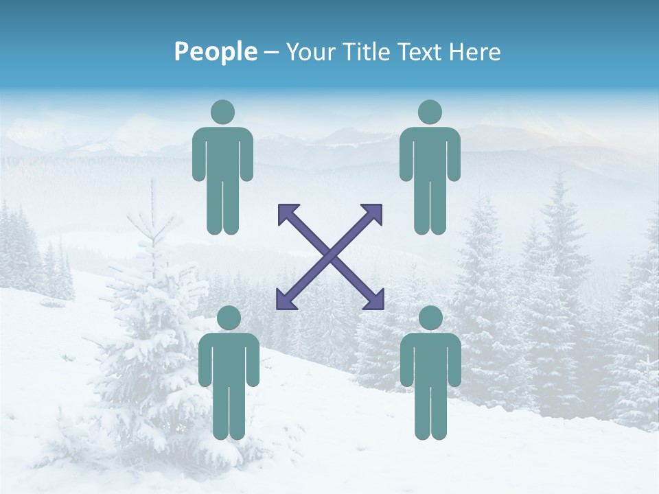 Frozen Snow Hoarfrost PowerPoint Template