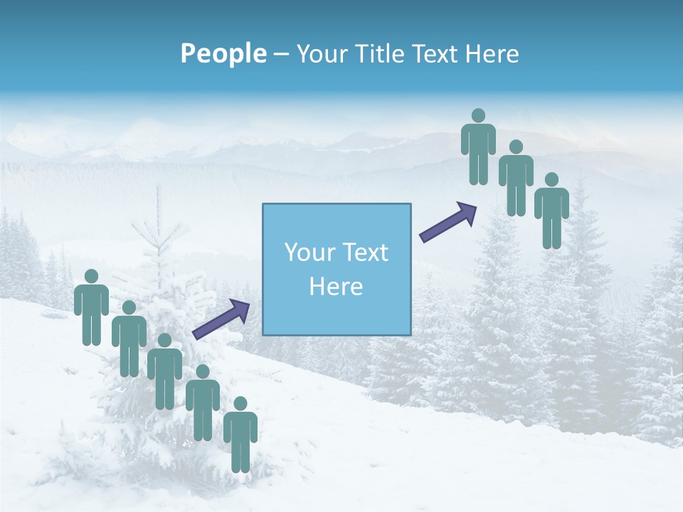 Frozen Snow Hoarfrost PowerPoint Template