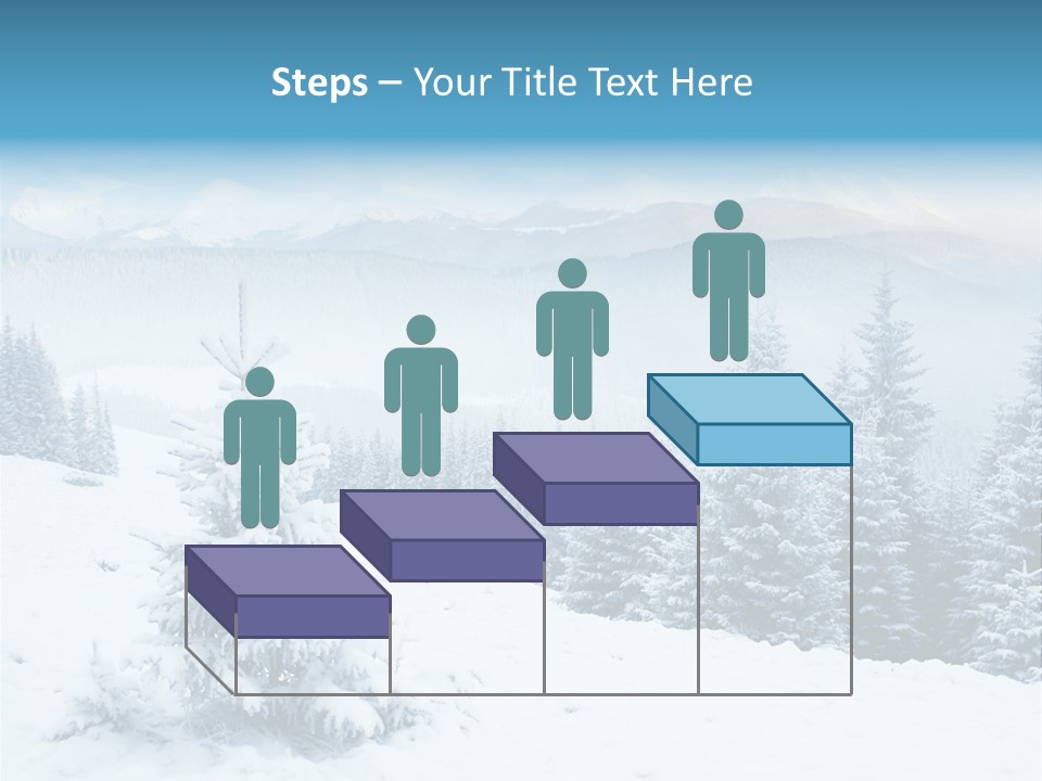 Frozen Snow Hoarfrost PowerPoint Template