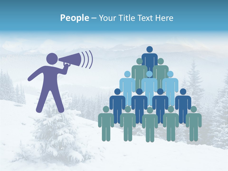 Frozen Snow Hoarfrost PowerPoint Template