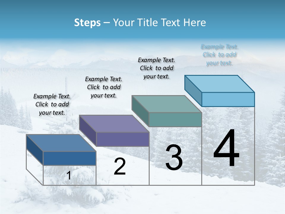 Frozen Snow Hoarfrost PowerPoint Template