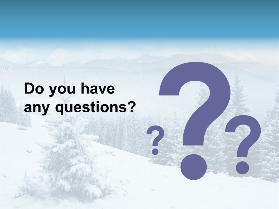 Frozen Snow Hoarfrost PowerPoint Template