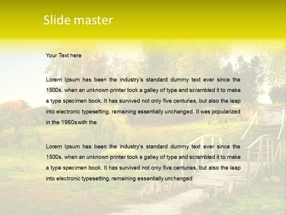 Environment Scene Forest PowerPoint Template