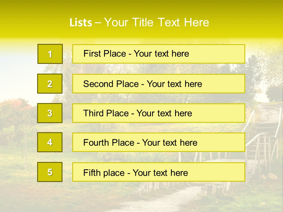 Environment Scene Forest PowerPoint Template