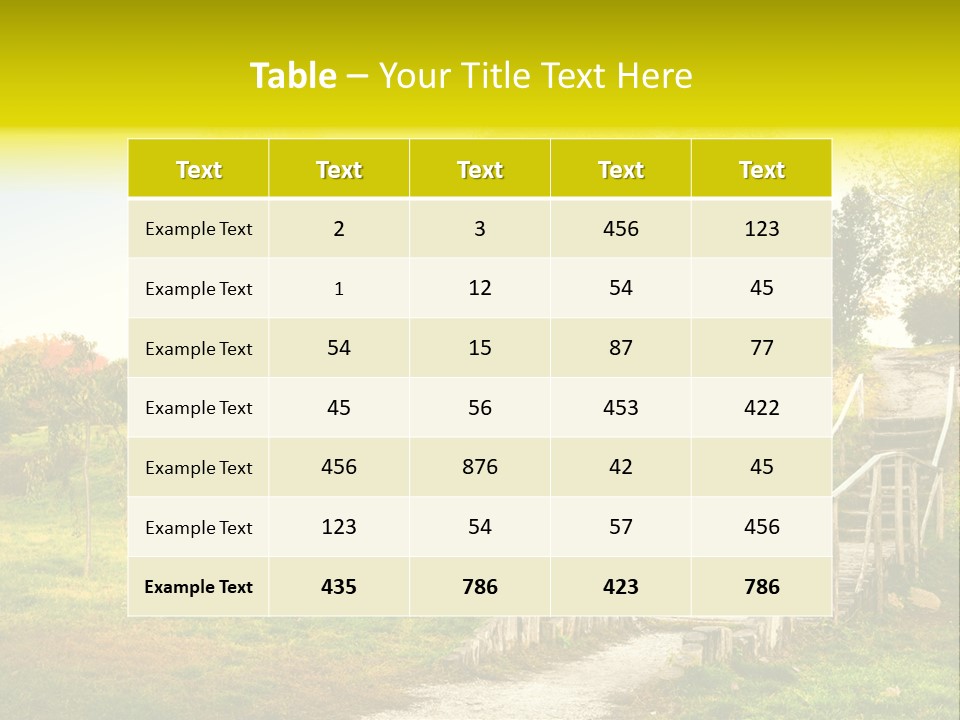 Environment Scene Forest PowerPoint Template