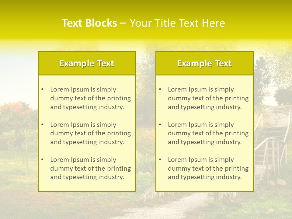 Environment Scene Forest PowerPoint Template