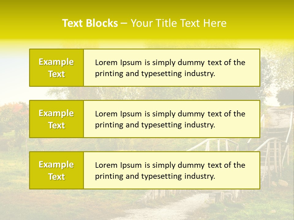 Environment Scene Forest PowerPoint Template