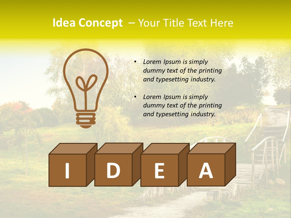 Environment Scene Forest PowerPoint Template