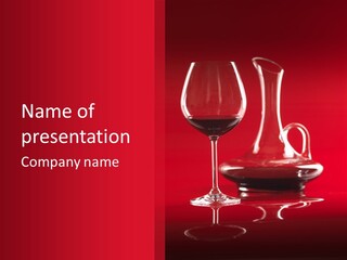 Standing Bottle Contrast PowerPoint Template