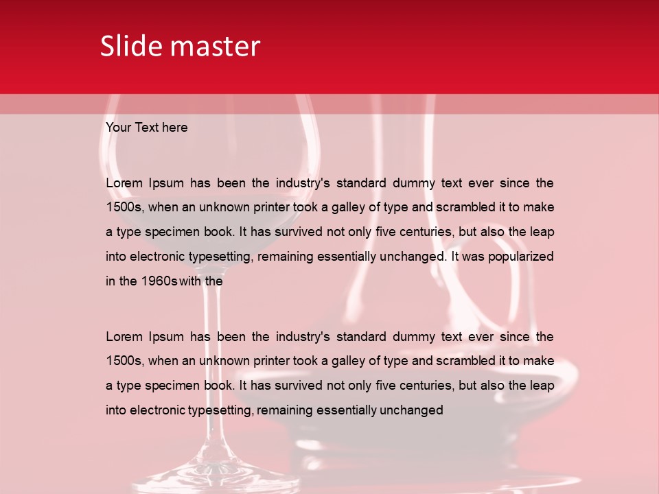 Standing Bottle Contrast PowerPoint Template