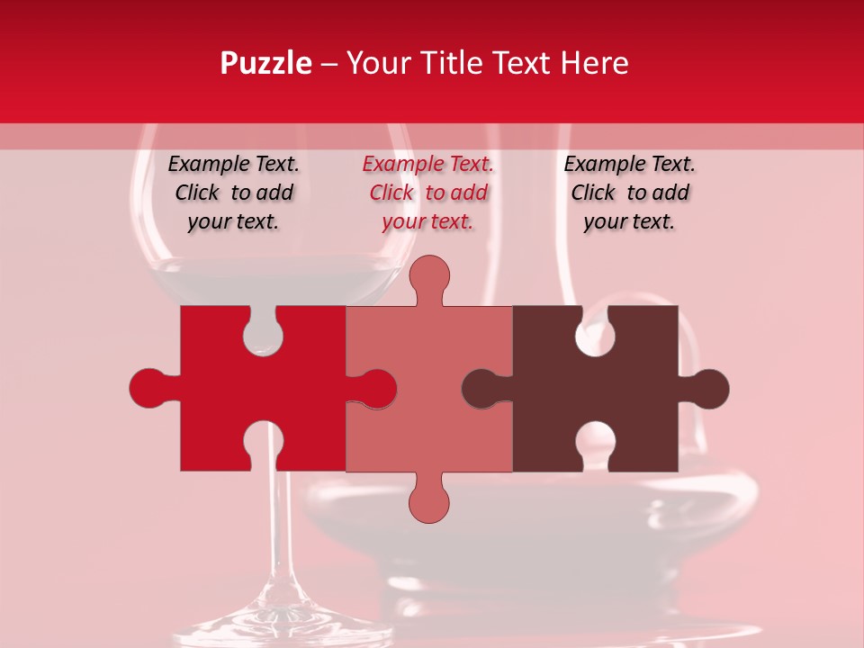 Standing Bottle Contrast PowerPoint Template