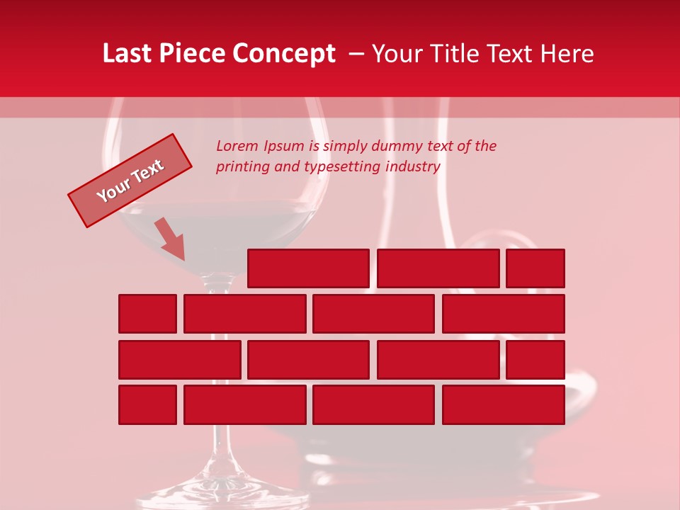 Standing Bottle Contrast PowerPoint Template