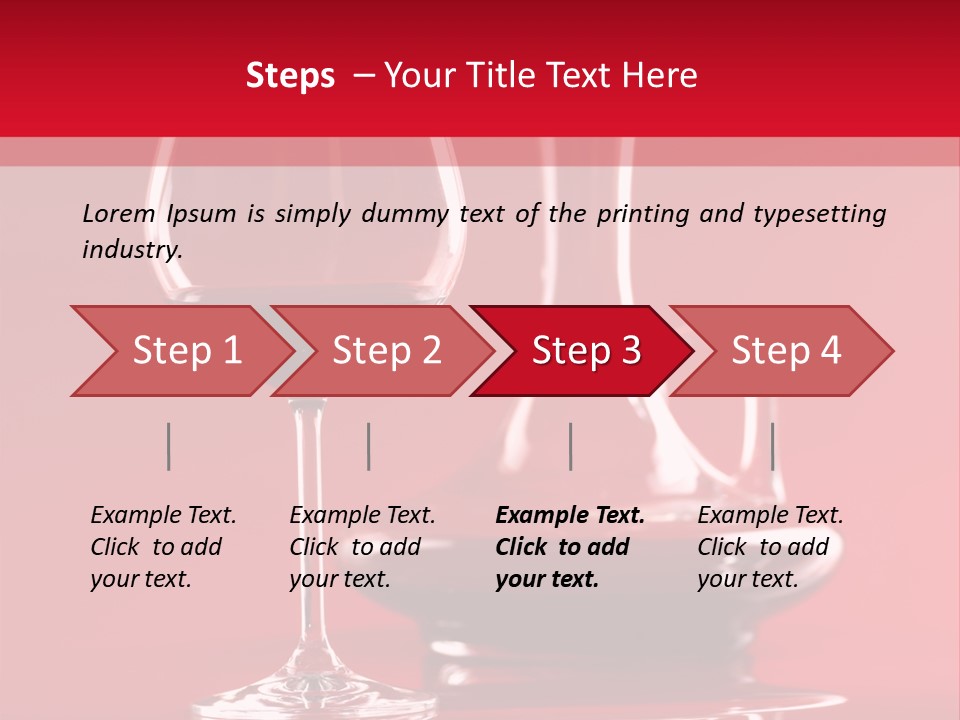 Standing Bottle Contrast PowerPoint Template