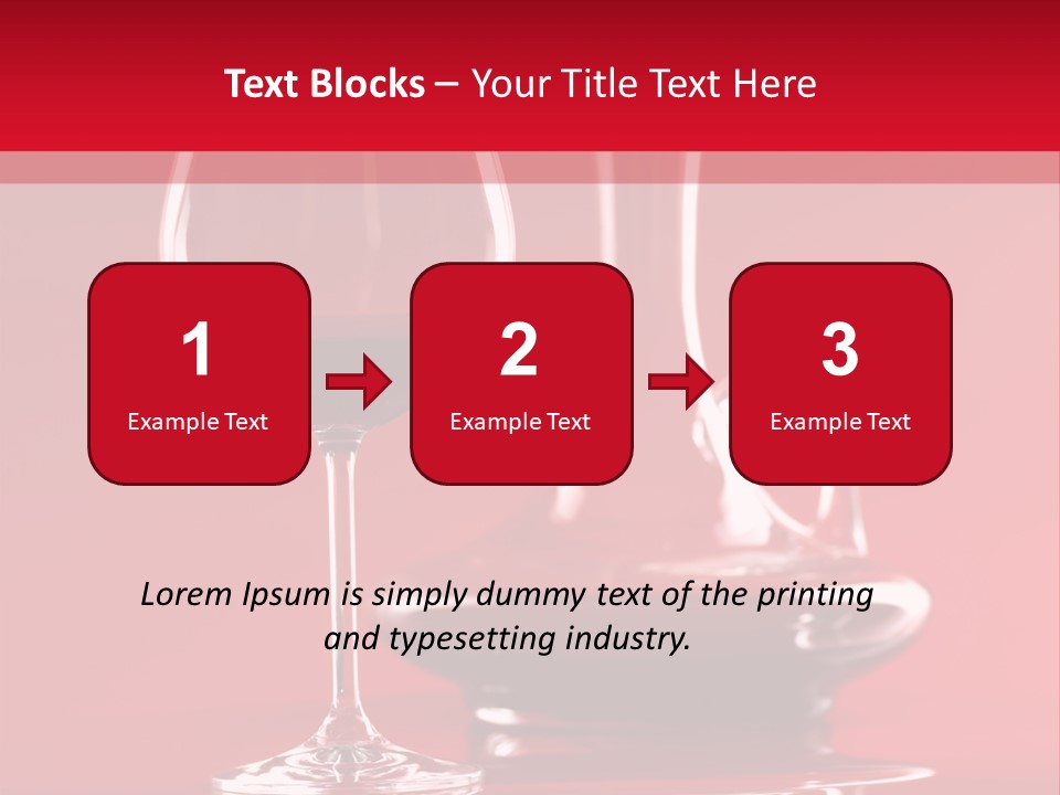 Standing Bottle Contrast PowerPoint Template