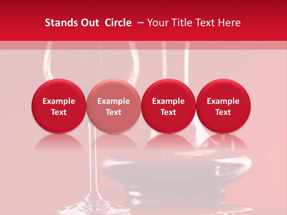 Standing Bottle Contrast PowerPoint Template