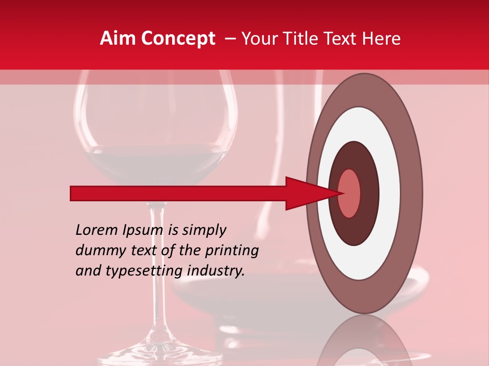Standing Bottle Contrast PowerPoint Template