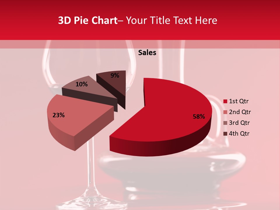 Standing Bottle Contrast PowerPoint Template