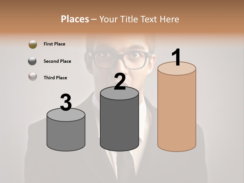 Nerd Glasses Amazement PowerPoint Template