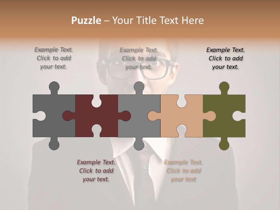 Nerd Glasses Amazement PowerPoint Template