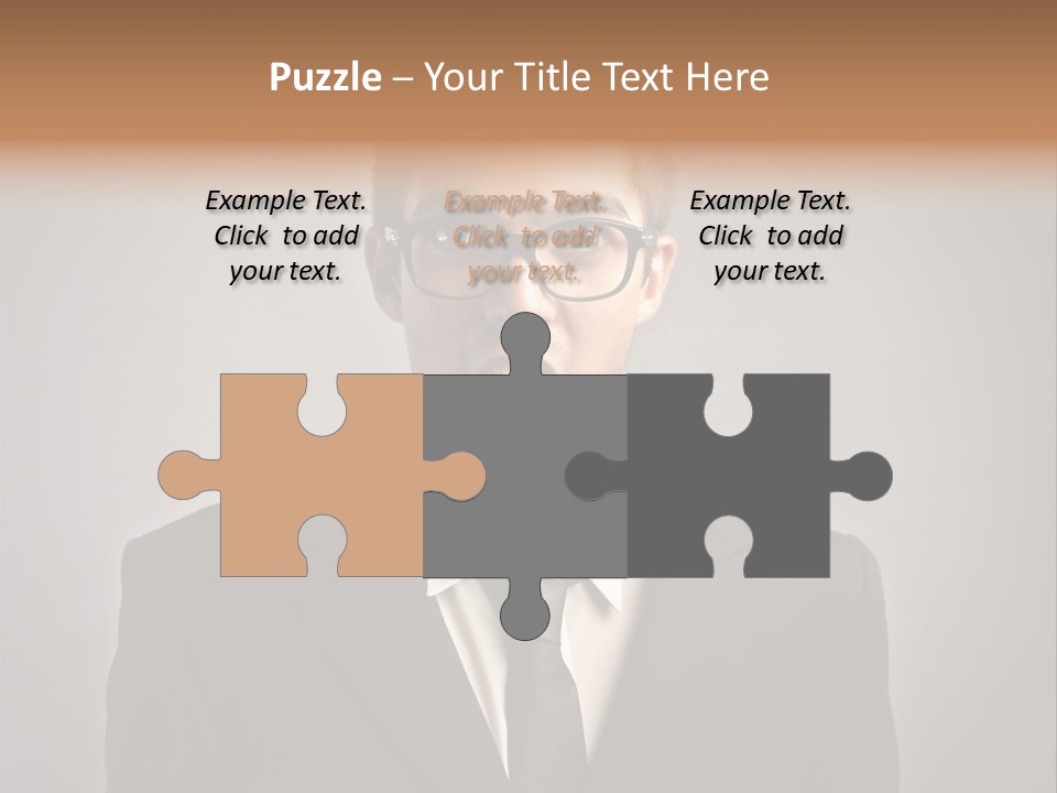 Nerd Glasses Amazement PowerPoint Template