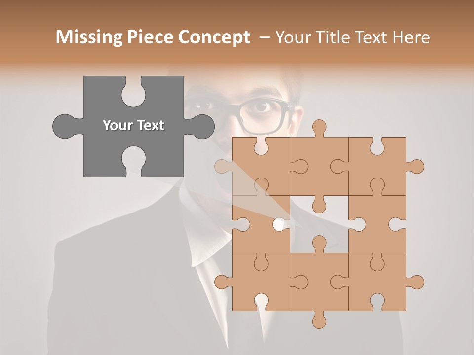 Nerd Glasses Amazement PowerPoint Template