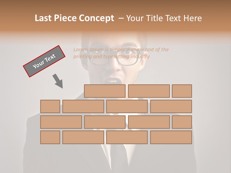 Nerd Glasses Amazement PowerPoint Template