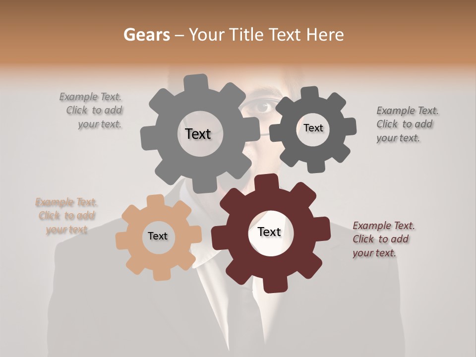 Nerd Glasses Amazement PowerPoint Template