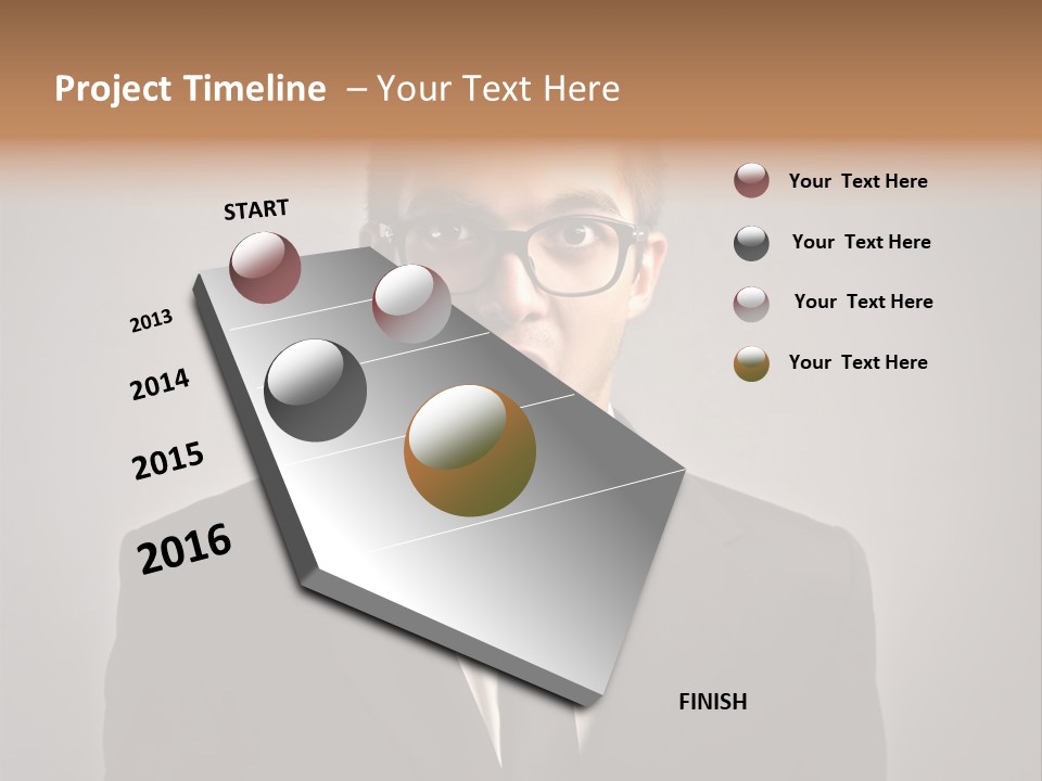 Nerd Glasses Amazement PowerPoint Template