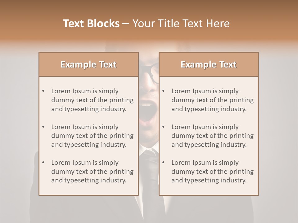 Nerd Glasses Amazement PowerPoint Template