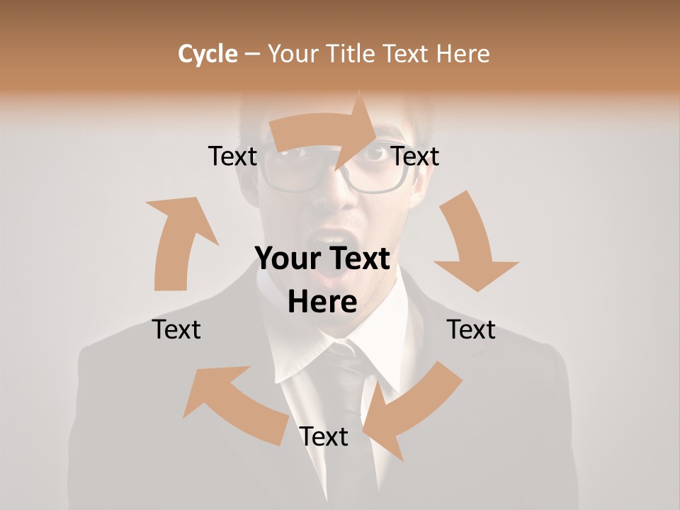 Nerd Glasses Amazement PowerPoint Template