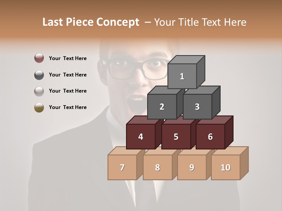Nerd Glasses Amazement PowerPoint Template