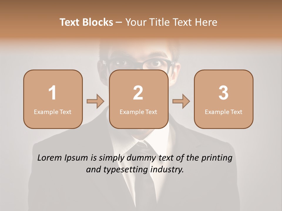 Nerd Glasses Amazement PowerPoint Template