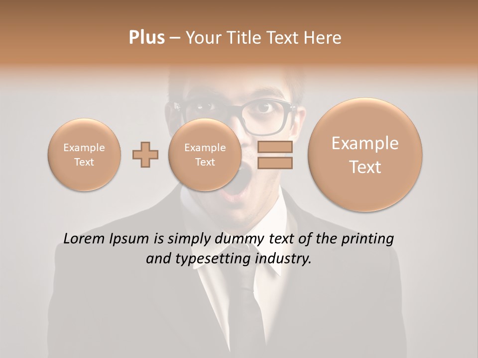 Nerd Glasses Amazement PowerPoint Template