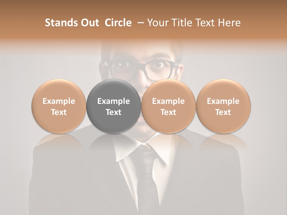 Nerd Glasses Amazement PowerPoint Template
