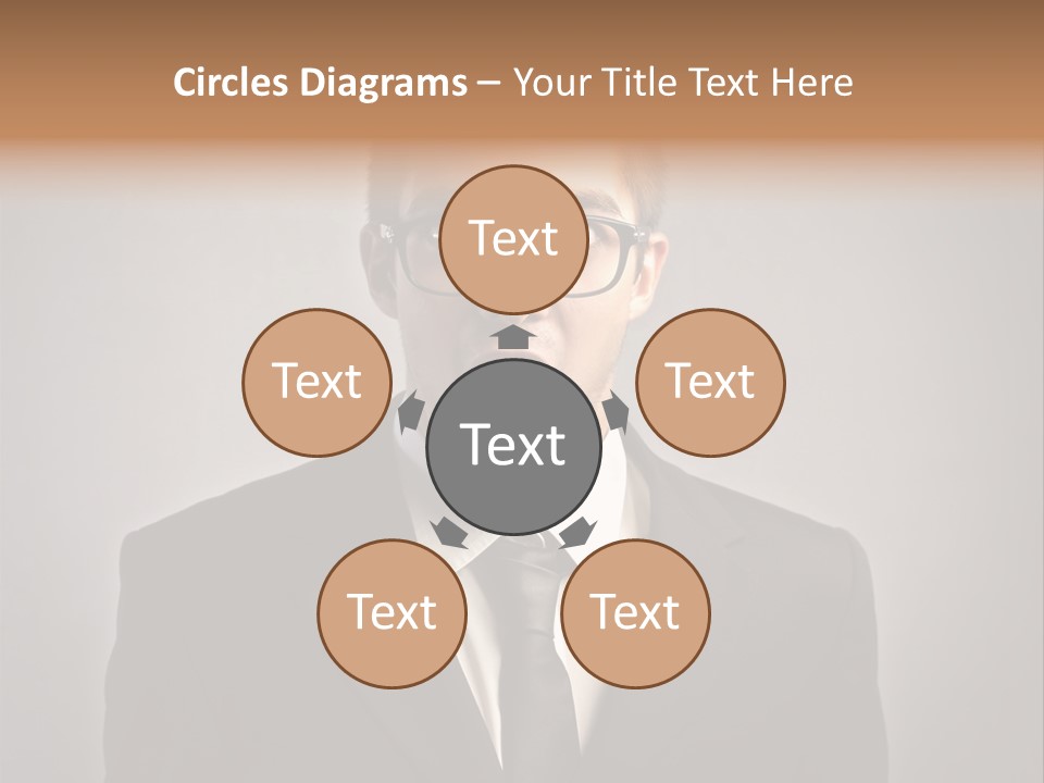 Nerd Glasses Amazement PowerPoint Template