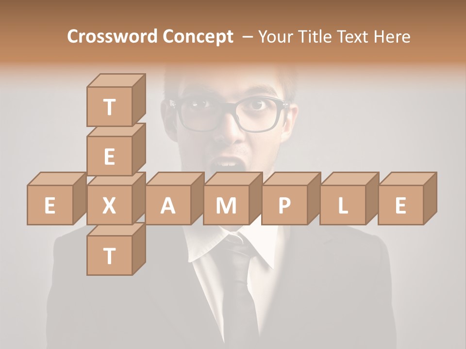 Nerd Glasses Amazement PowerPoint Template