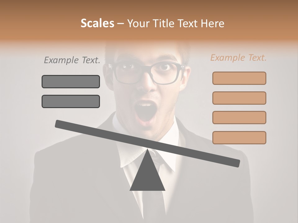Nerd Glasses Amazement PowerPoint Template