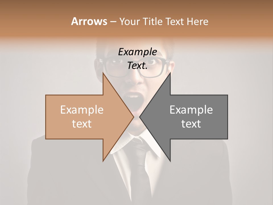 Nerd Glasses Amazement PowerPoint Template