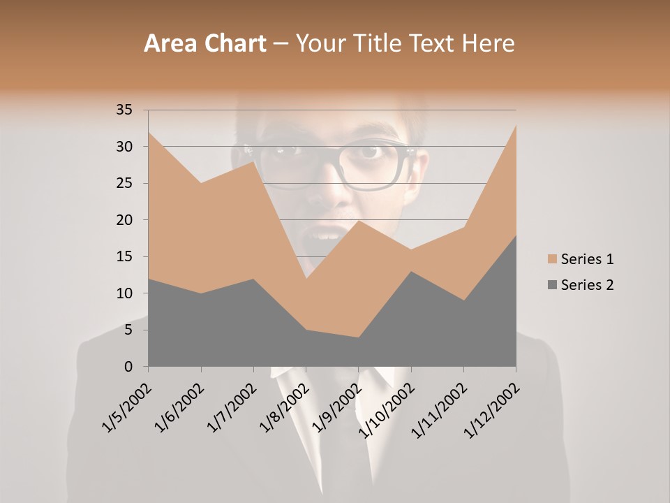 Nerd Glasses Amazement PowerPoint Template