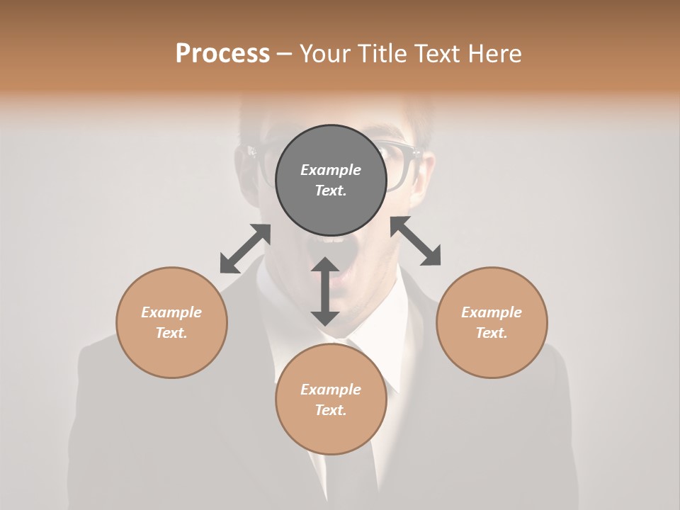 Nerd Glasses Amazement PowerPoint Template