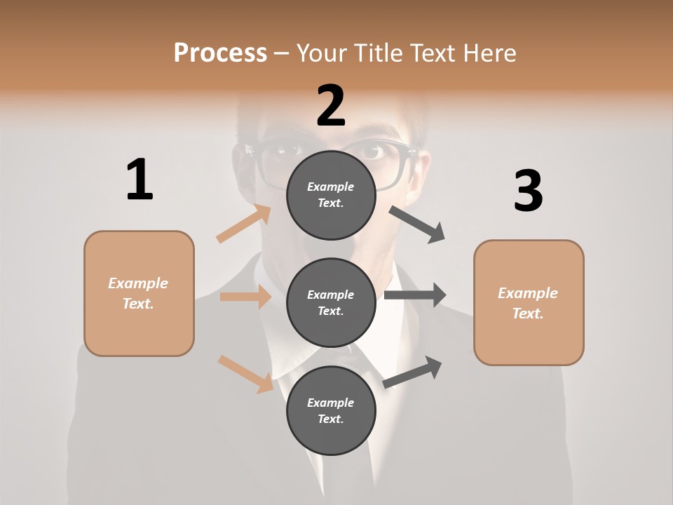 Nerd Glasses Amazement PowerPoint Template