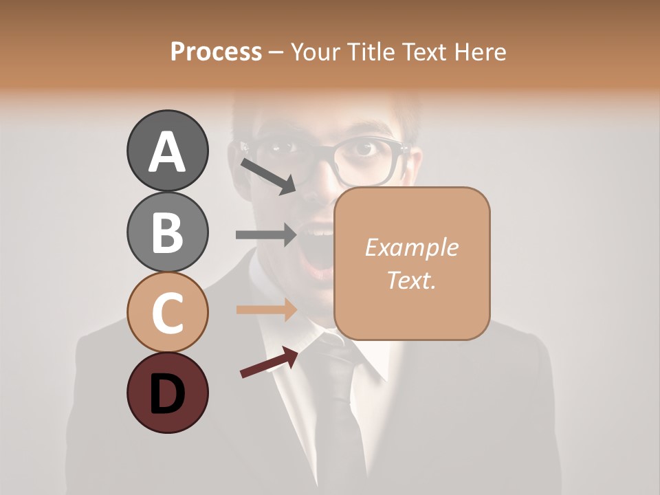 Nerd Glasses Amazement PowerPoint Template