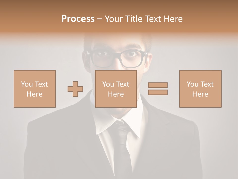 Nerd Glasses Amazement PowerPoint Template