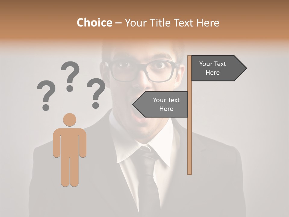 Nerd Glasses Amazement PowerPoint Template