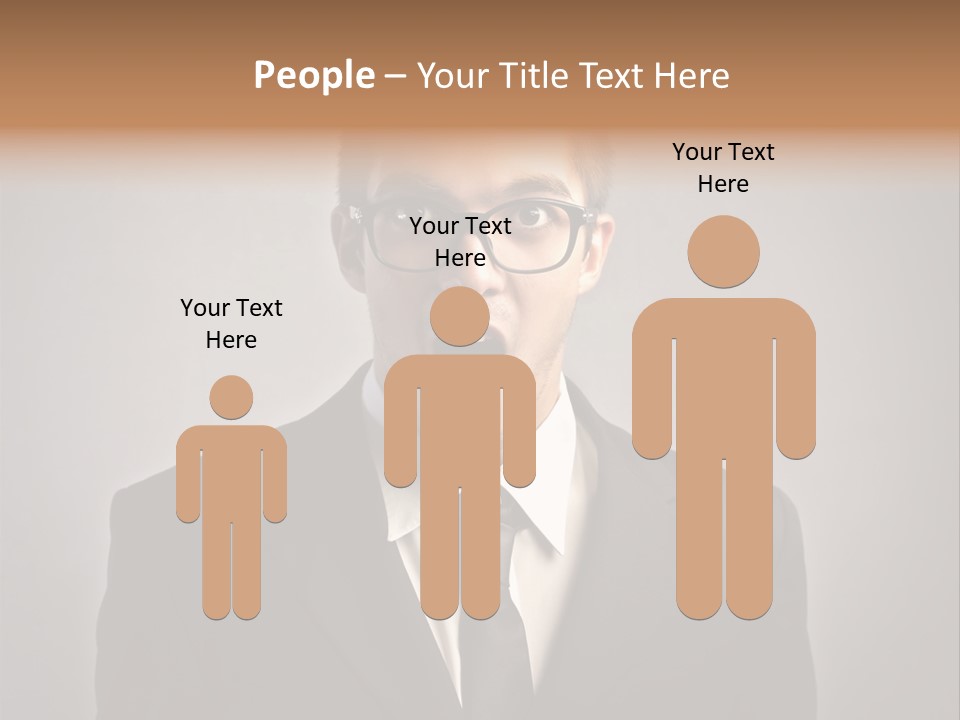 Nerd Glasses Amazement PowerPoint Template