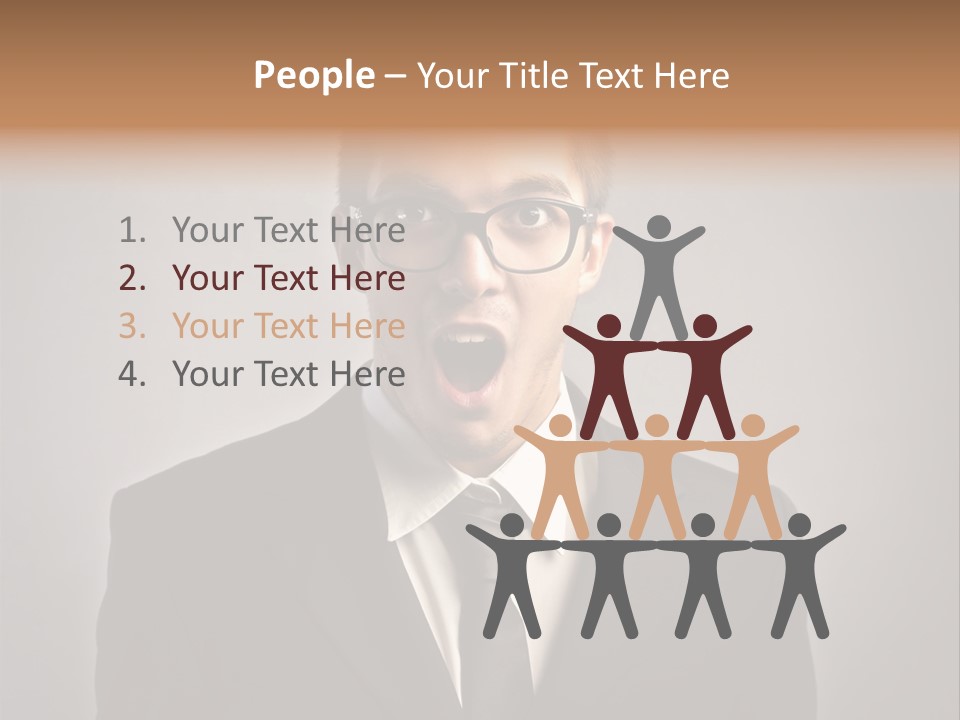 Nerd Glasses Amazement PowerPoint Template