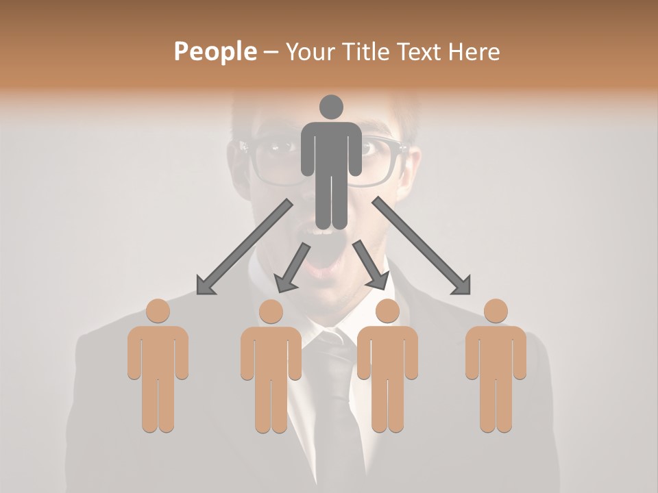 Nerd Glasses Amazement PowerPoint Template